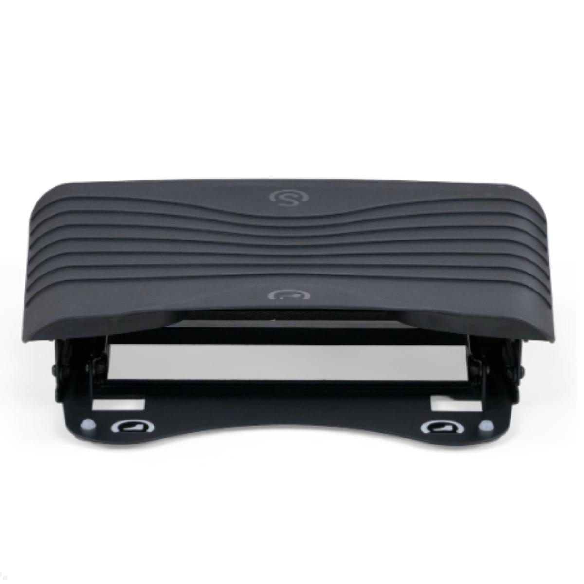 BakkerElkhuizen Atlantic Footrest ergonomische Fußstütze, höhenverstellbar (BNEFRA), Vorderansicht