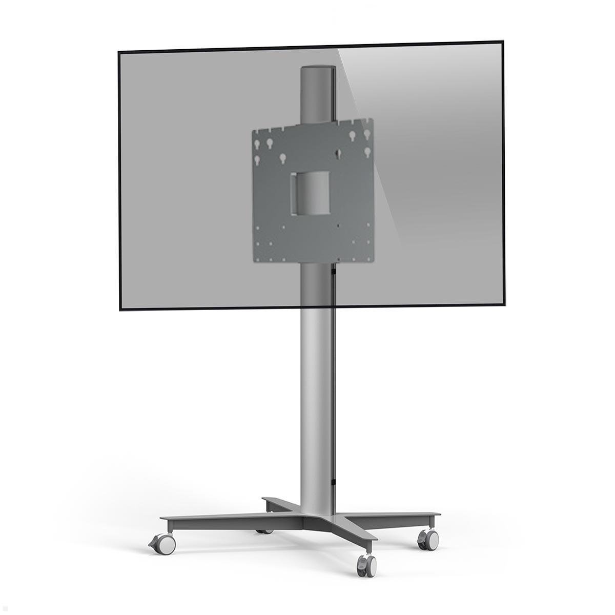 SMS Icon FH MT 1450 C Mobiler Monitorständer mit VESA Adapter bis 400x400 mm, silber integrierte Stromversorgung SMS Icon FH MT 1450 C Mobiler Monitorständer mit VESA Adapter bis 400x400 mm, silber integrierte Stromversorgung