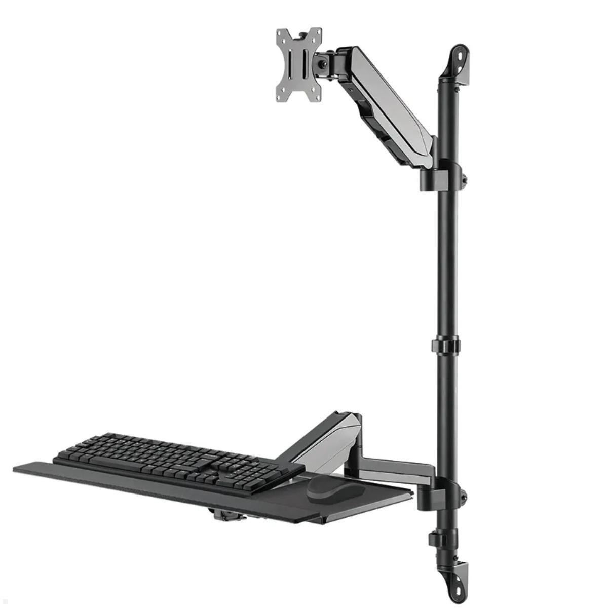 Neomounts WL90-325BL1 wandmontierter Arbeitsplatz für Bildschirme bis 32 Zoll mit Tastaturablage Neomounts WL90-325BL1 wandmontierter Arbeitsplatz für Bildschirme bis 32 Zoll mit Tastaturablage