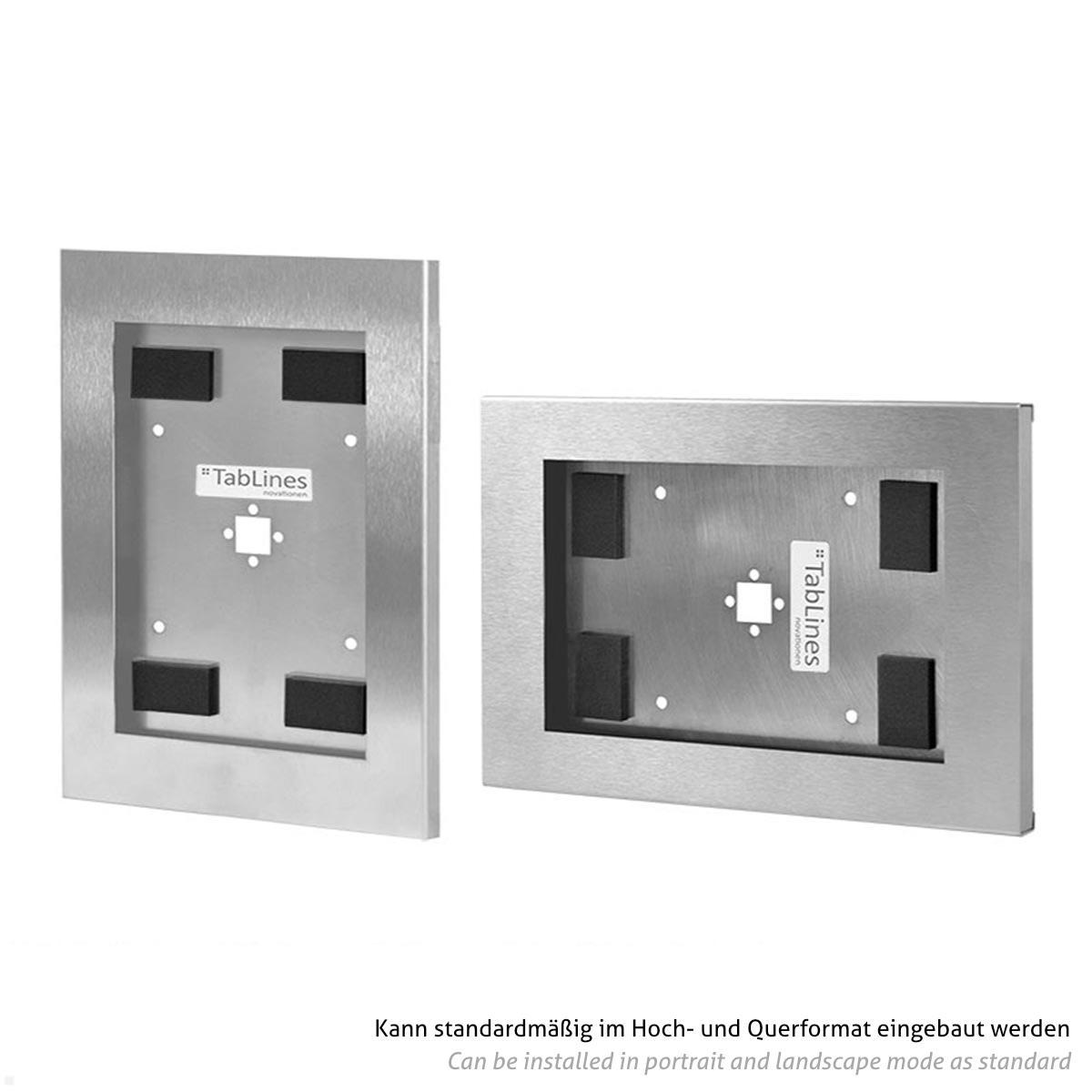 TabLines TSG086E Tablet Schutzgehäuse für Apple iPad Mini 6 (2021), Edelstahl Quer- / Hochformat TabLines TSG086E Tablet Schutzgehäuse für Apple iPad Mini 6 (2021), Edelstahl Quer- / Hochformat