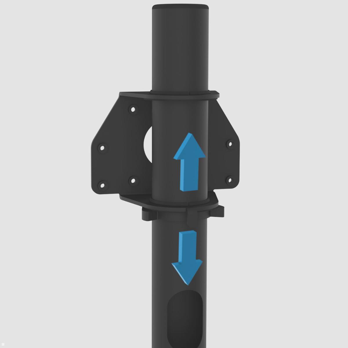 Cavus SPHERE150B22 TV Standfuß 32-65 Zoll, Säule 1500 mm, schwarz Detail Säule Cavus SPHERE150B22 TV Standfuß 32-65 Zoll, Säule 1500 mm, schwarz Detail Säule