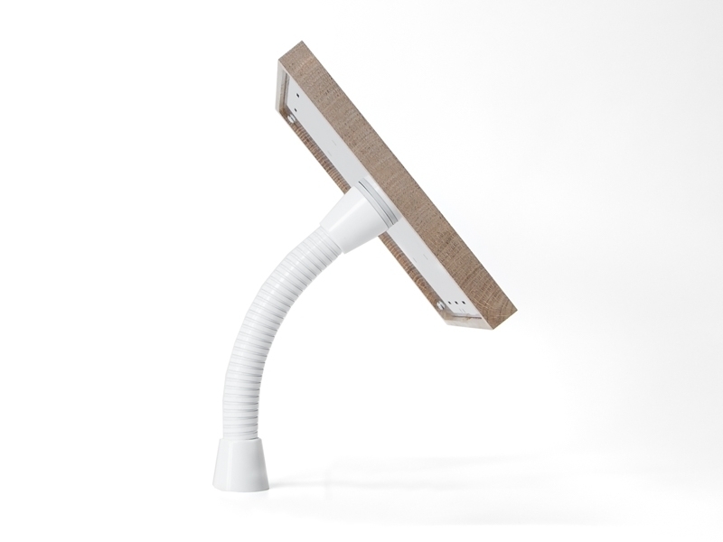 TabLines TTH003W Tablet Tischhalterung Schwanenhals Seitenansicht mit TSG TabLines TTH003W Tablet Tischhalterung Schwanenhals Seitenansicht mit TSG