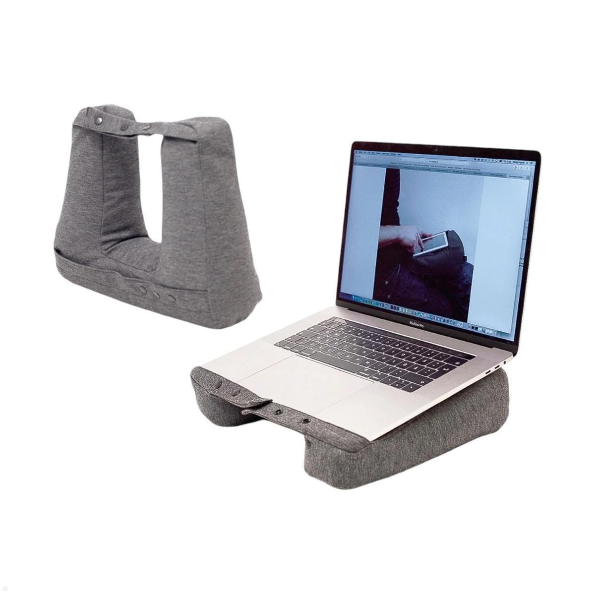 Bosign Kneck™ 3-in-1 Reisekissen Comfort PLUS als Laptophalter