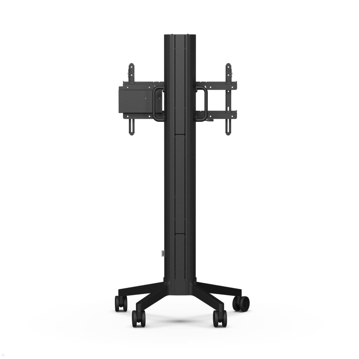 SMS EVER65 mobiler elektrischer Monitorständer 75 Zoll, Rückansicht