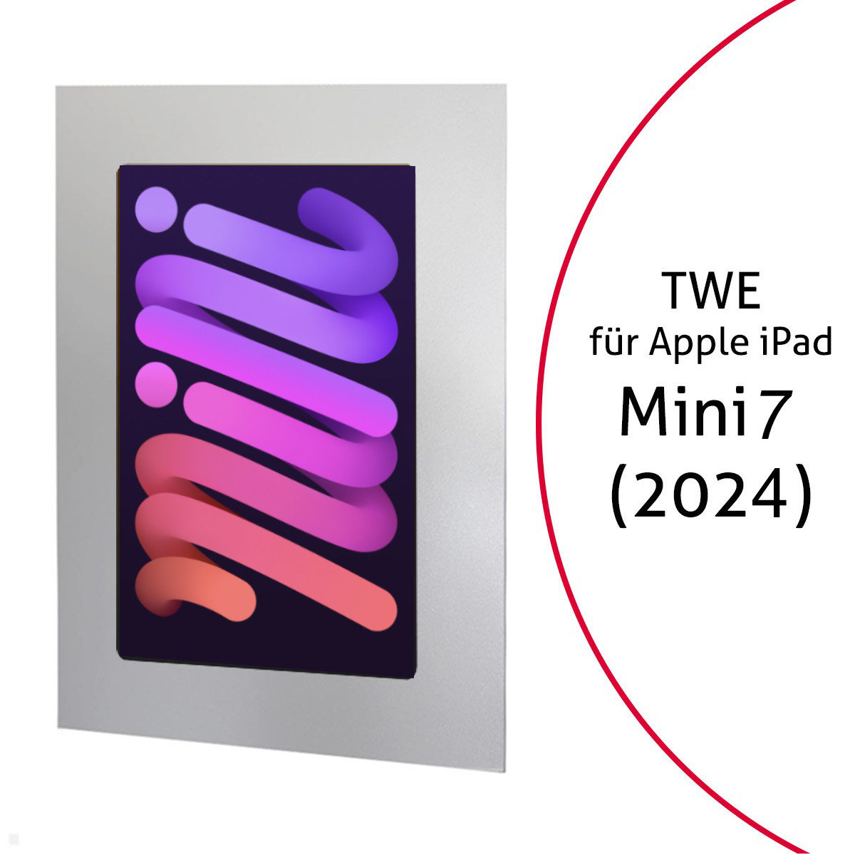 TabLines TWE125 Tablet Wandeinbau für Apple iPad Mini 7 (A17) Pro, 2024 TabLines TWE125 Tablet Wandeinbau für Apple iPad Mini 7 (A17) Pro, 2024