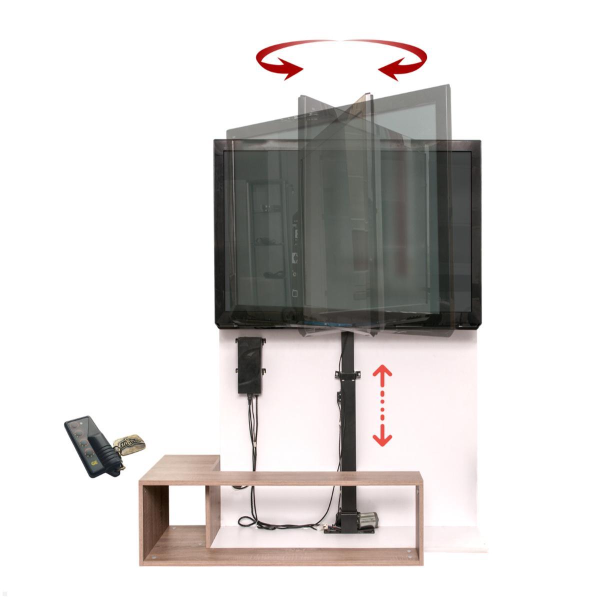 MonLines MLS012B TV Lift schwenkbar bis 75 Zoll, 967 mm Einbau, 1045 mm Hub, drehbar MonLines MLS012B TV Lift schwenkbar bis 75 Zoll, 967 mm Einbau, 1045 mm Hub, drehbar