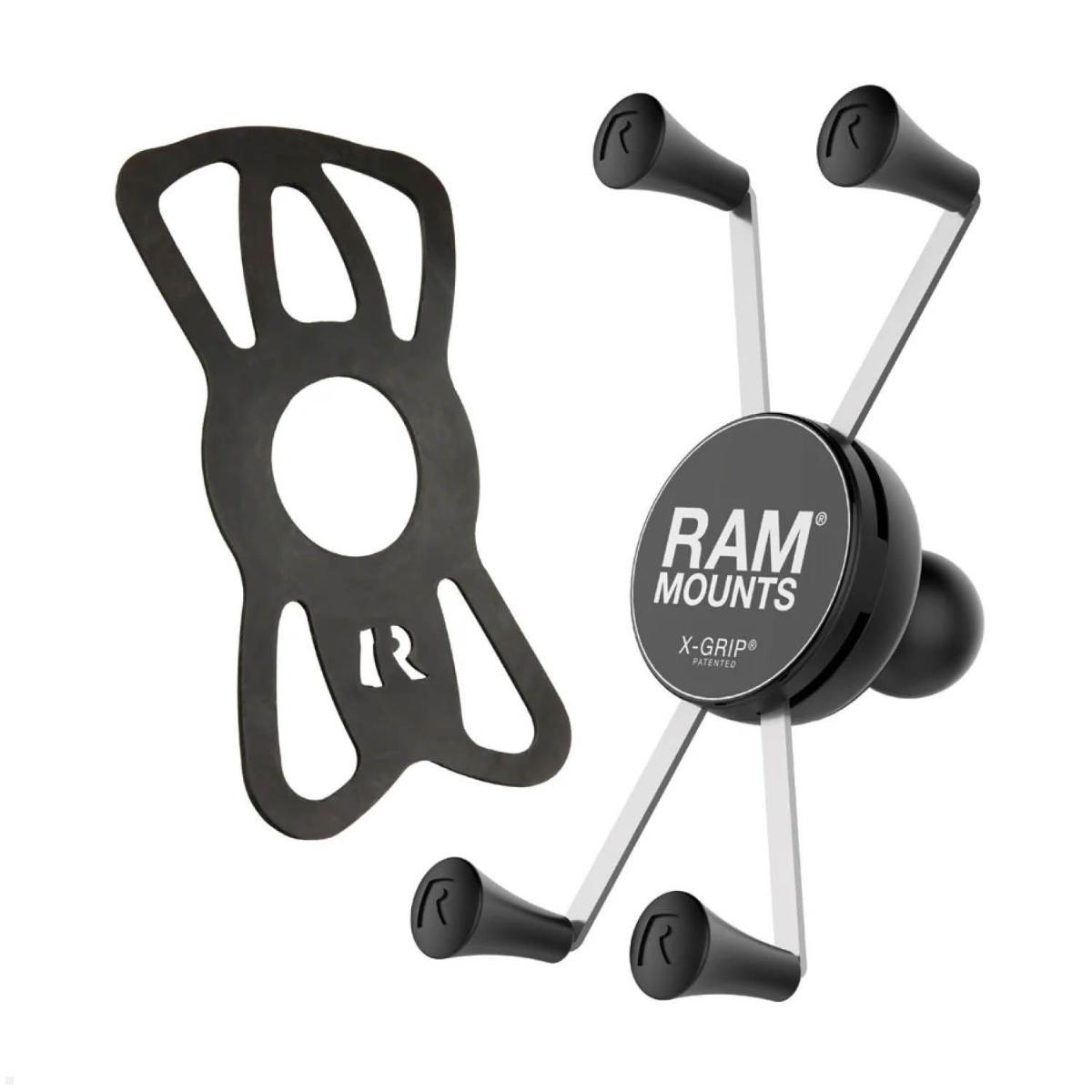 RAM Mounts X-Grip Halteklammer Smartphones, B-Kugel (RAM-HOL-UN10BU), Sicherungsgummi