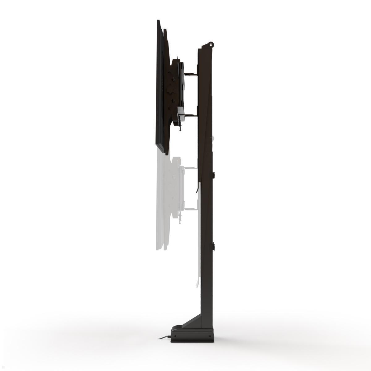 MonLines MLS039B Einbau TV Lift bis 60 kg, 620-1270 mm Hub, schwarz, höhenverstellbar