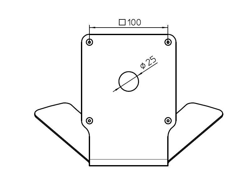 Novus POS TabletSafe Tischhalter front Novus POS TabletSafe Tischhalter front
