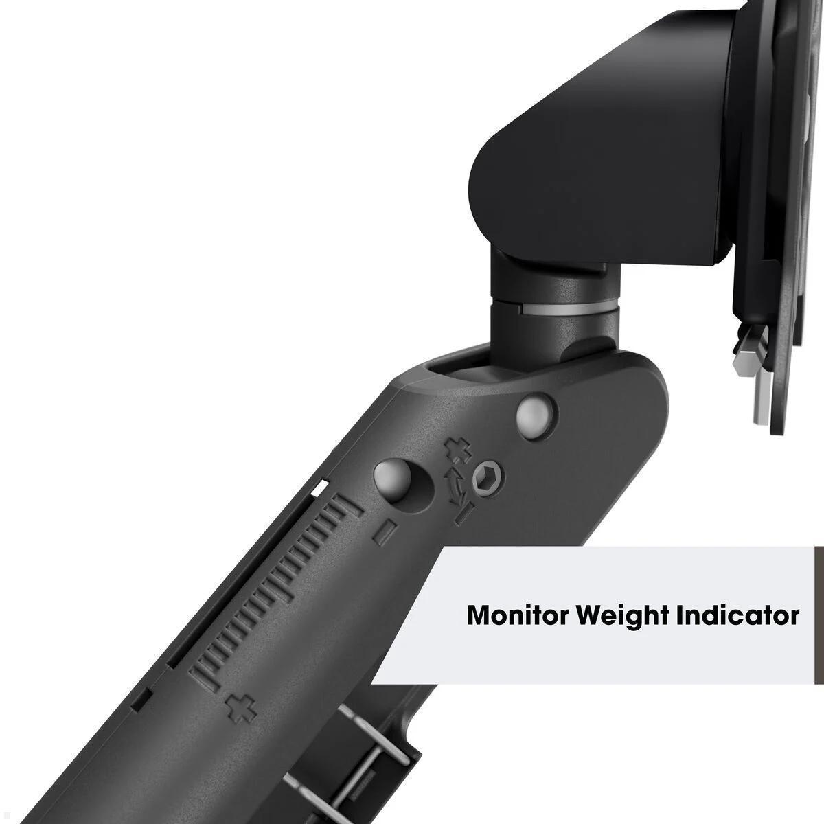 Vogels Motion Plus MOMO 4138B Monitor Tischhalterung schwenkbar, schwarz, Tischklemme Monitor Schwenkhalterung