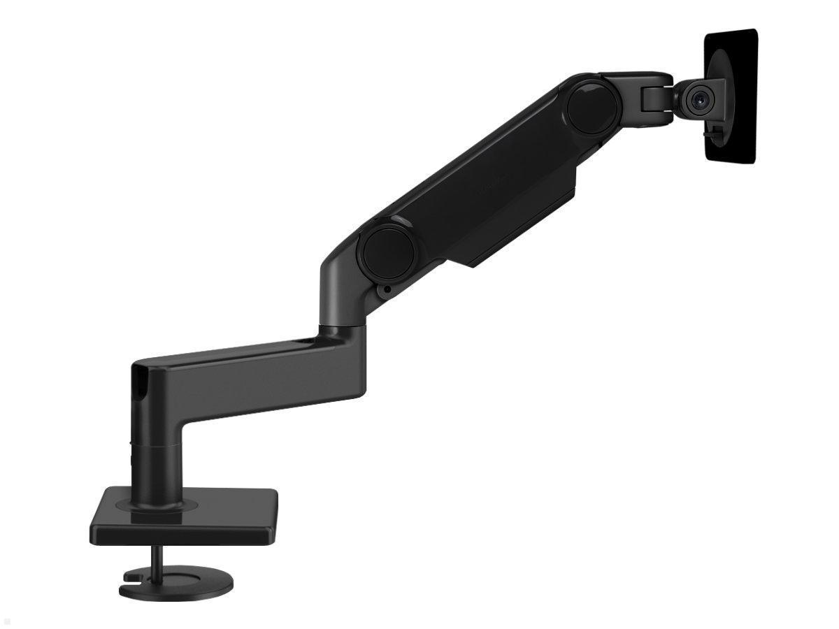 Humanscale M8.1 Monitorhalter Tisch Durchschraub, schwarz, Seitenansicht Humanscale M8.1 Monitorhalter Tisch Durchschraub, schwarz, Seitenansicht