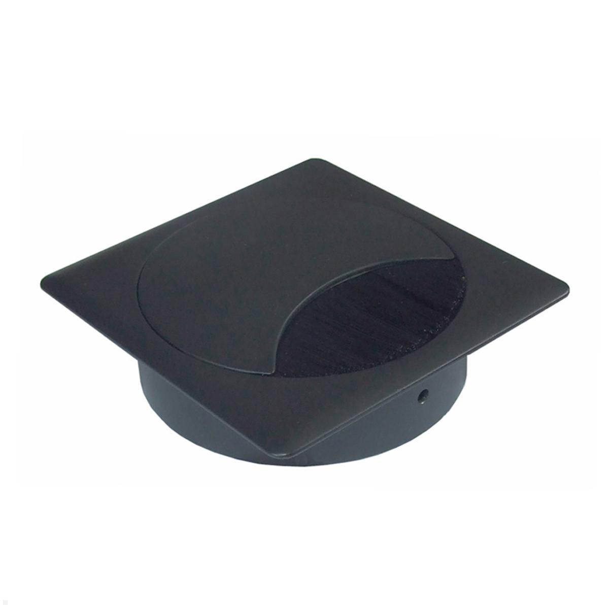 TecLines TKD003B Tisch Kabeldurchführung 80x23 mm, schwarz TecLines TKD003B Tisch Kabeldurchführung 80x23 mm, schwarz