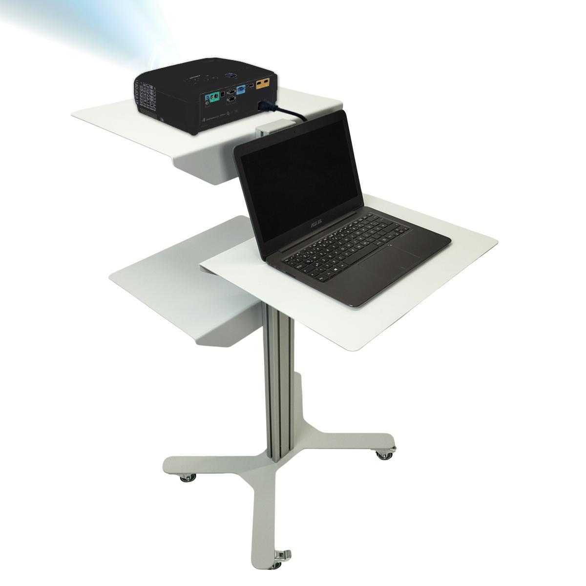 TecLines TMU001 Multistage Mediawagen für Notebook und Beamer TecLines TMU001 Multistage Mediawagen für Notebook und Beamer