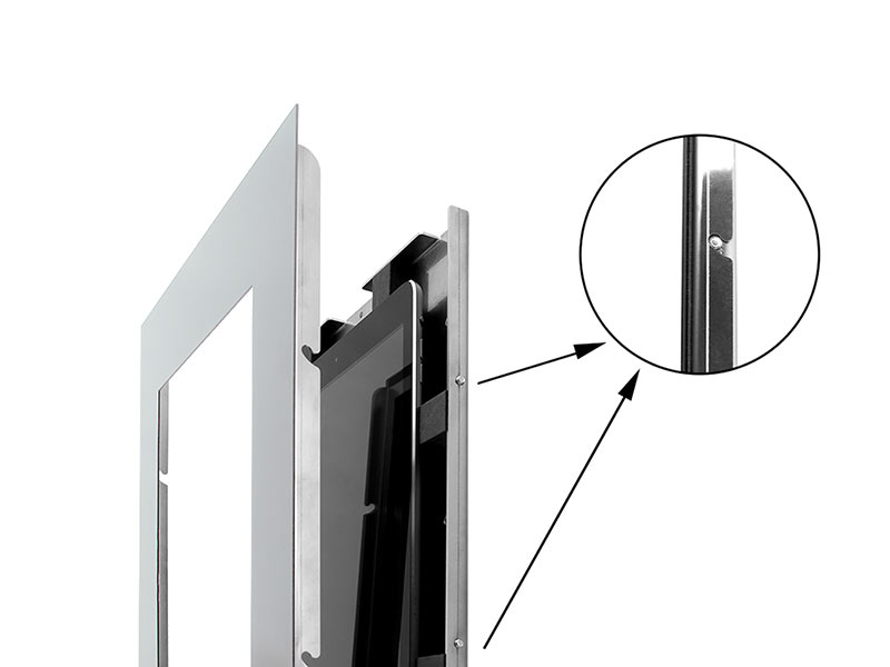 TabLines TWE085S Tablet Wandeinbau für Samsung Tab S5e, silber einfache Montage TabLines TWE085S Tablet Wandeinbau für Samsung Tab S5e, silber einfache Montage