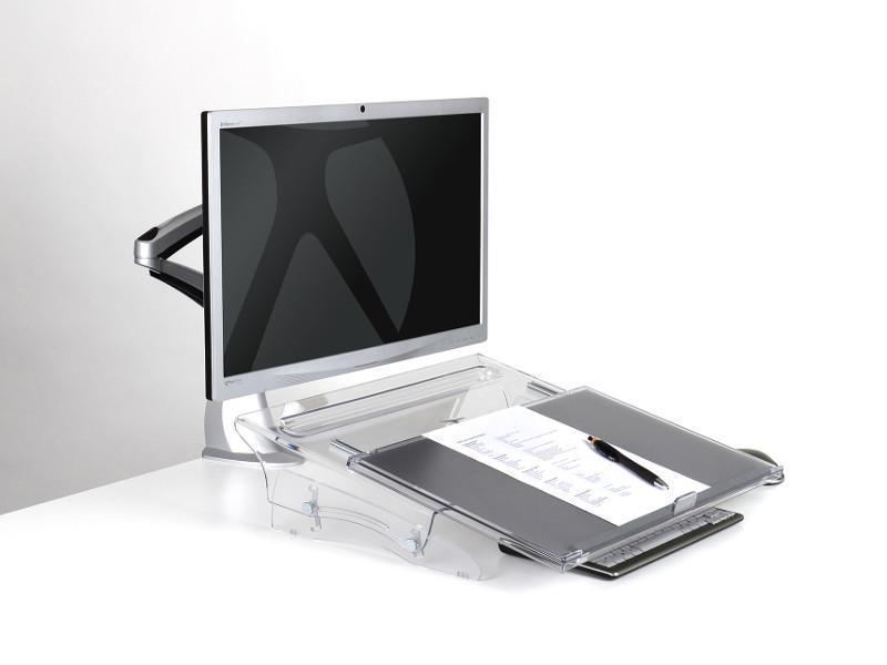 BakkerElkhuizen FlexDesk 640 Dokumentenhalter (BNEFDESK640), höhenverstellbar