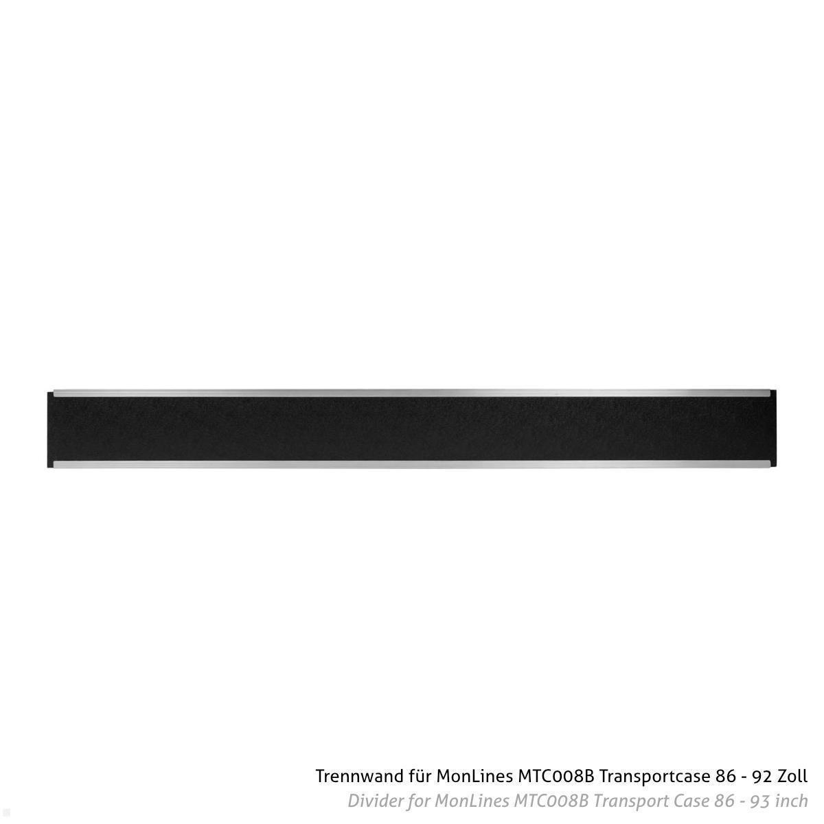 MonLines Zubehör MTC108 Trennwand für 2. Monitor Flightcase MTC008B 86 - 92 Zoll MonLines Zubehör MTC108 Trennwand für 2. Monitor Flightcase MTC008B 86 - 92 Zoll