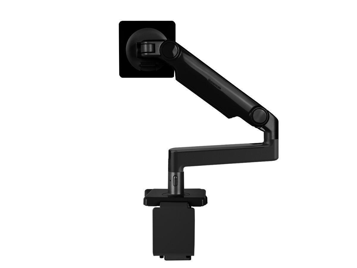 Humanscale M2.1 Monitorhalterung USM Tische gerade, schwarz Rückansicht Humanscale M2.1 Monitorhalterung USM Tische gerade, schwarz Rückansicht