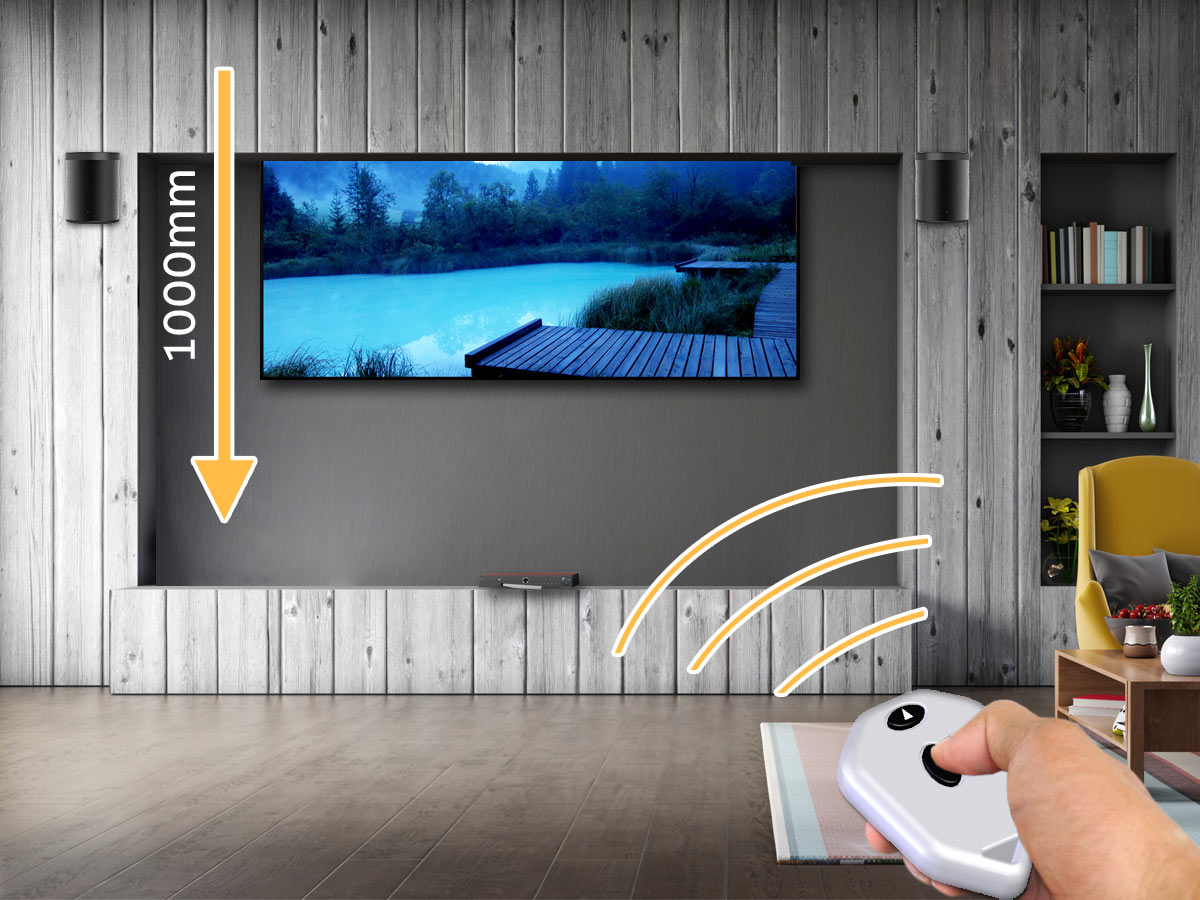 VENSET TS1000A elektrischer Einbau Decken TV Lift, 1000mm Hub VENSET TS1000A elektrischer Einbau Decken TV Lift, 1000mm Hub