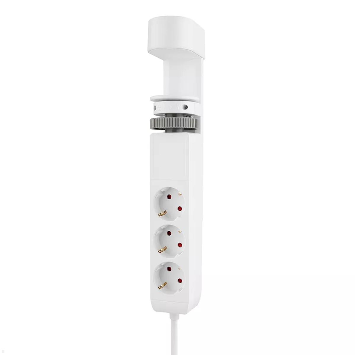 Neomounts DS22-840WH6 Tischsteckdose mit Klemme und USB A/ C