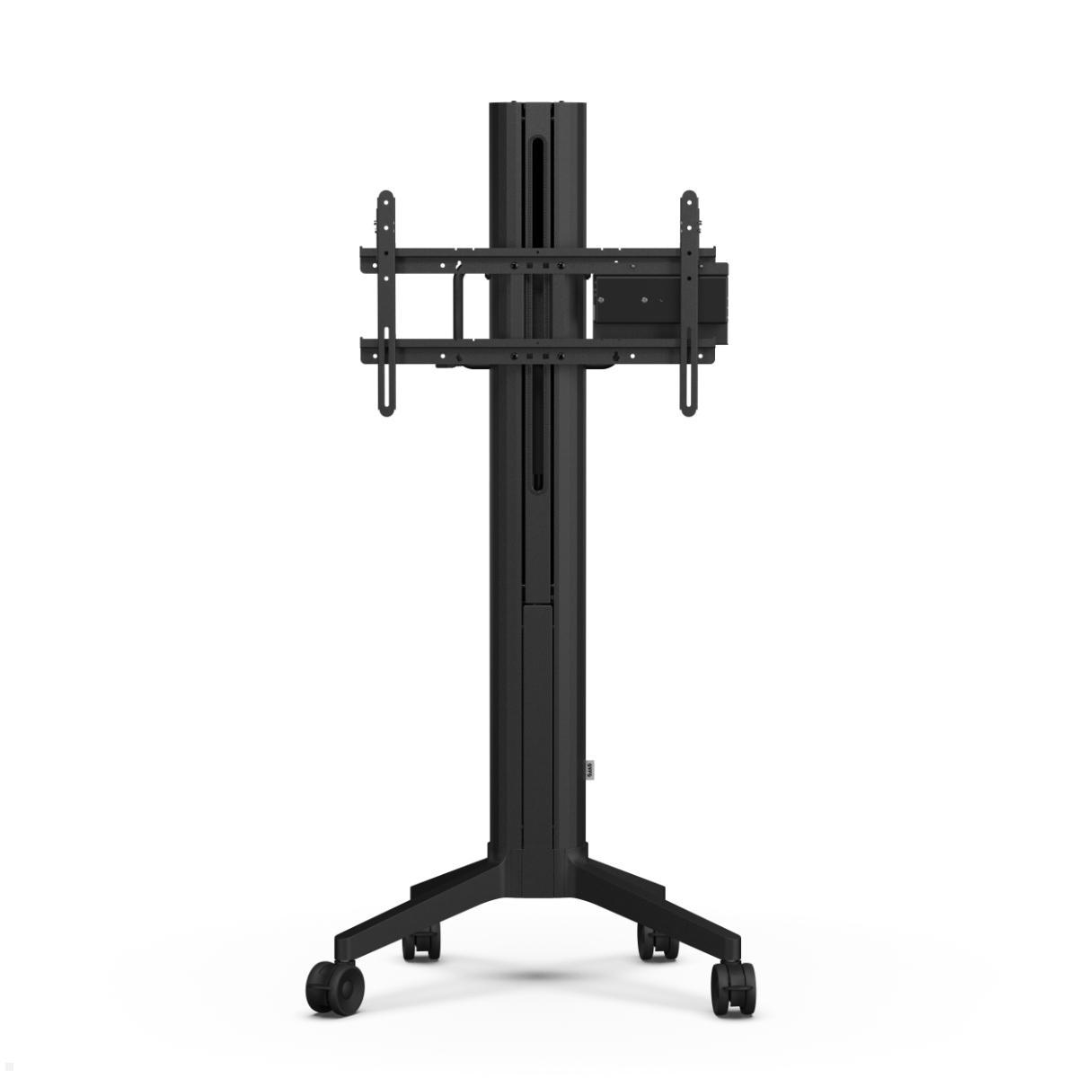 SMS EVER65 mobiler elektrischer Monitorständer 75 Zoll, Frontansicht