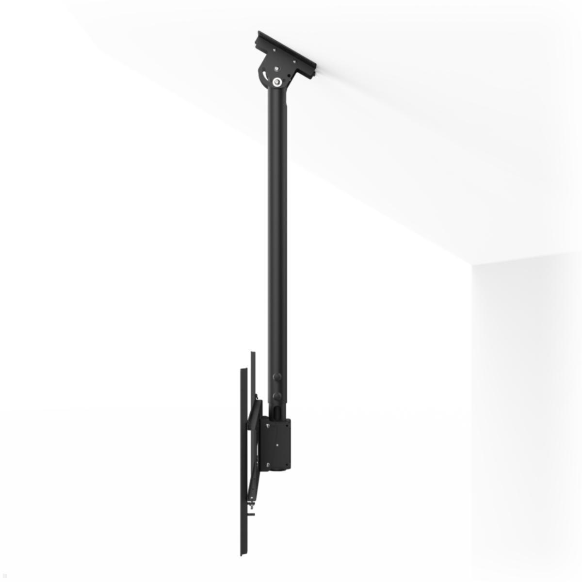 SMS Func Ceiling P Dual Monitor Deckenhalterung hoch, schwarz (02-117-1) Seitenansicht SMS Func Ceiling P Dual Monitor Deckenhalterung hoch, schwarz (02-117-1) Seitenansicht