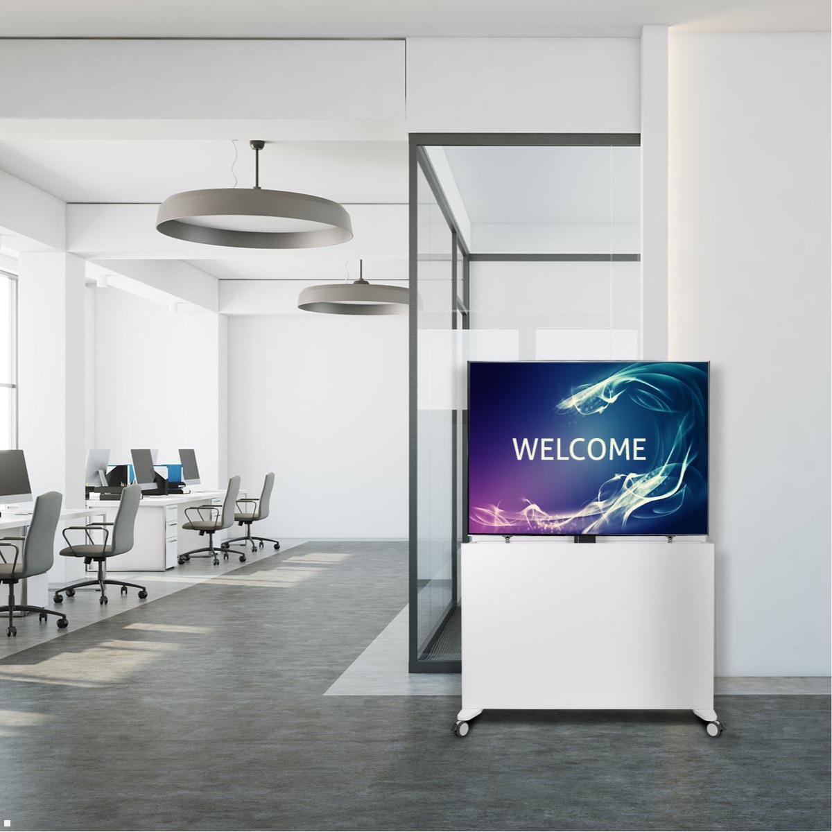 MonLines SIDEB65A mobiles TV Sideboard mit Lift bis 65 Zoll, anthrazit Anwendungsbeispiel MonLines SIDEB65A mobiles TV Sideboard mit Lift bis 65 Zoll, anthrazit Anwendungsbeispiel