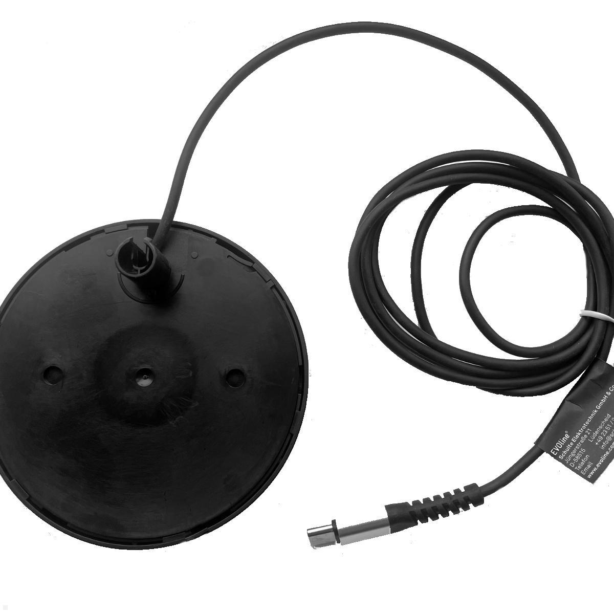 EVOline Circle80 Einbausteckdose mit USB-Charger C/C und DisQ Induktion-Charger, Rückseite Wireless Charger