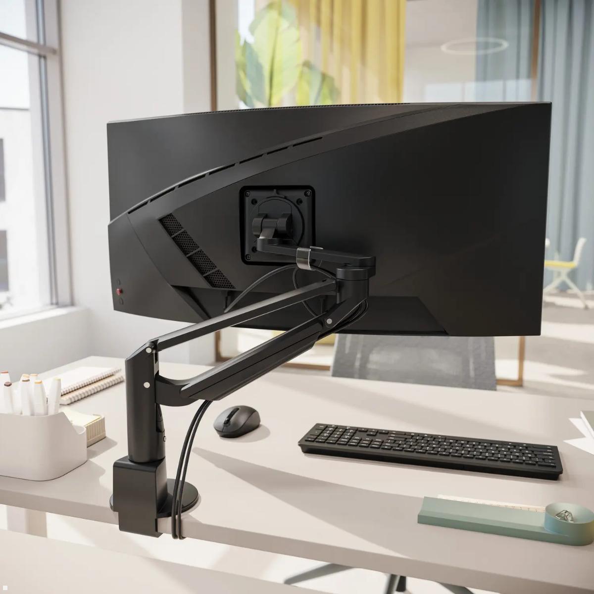Novus Clu Plus Monitor Tischhalterung bis 50 Zoll (991+3118+000), schwarz, Tischhalterung schwarz