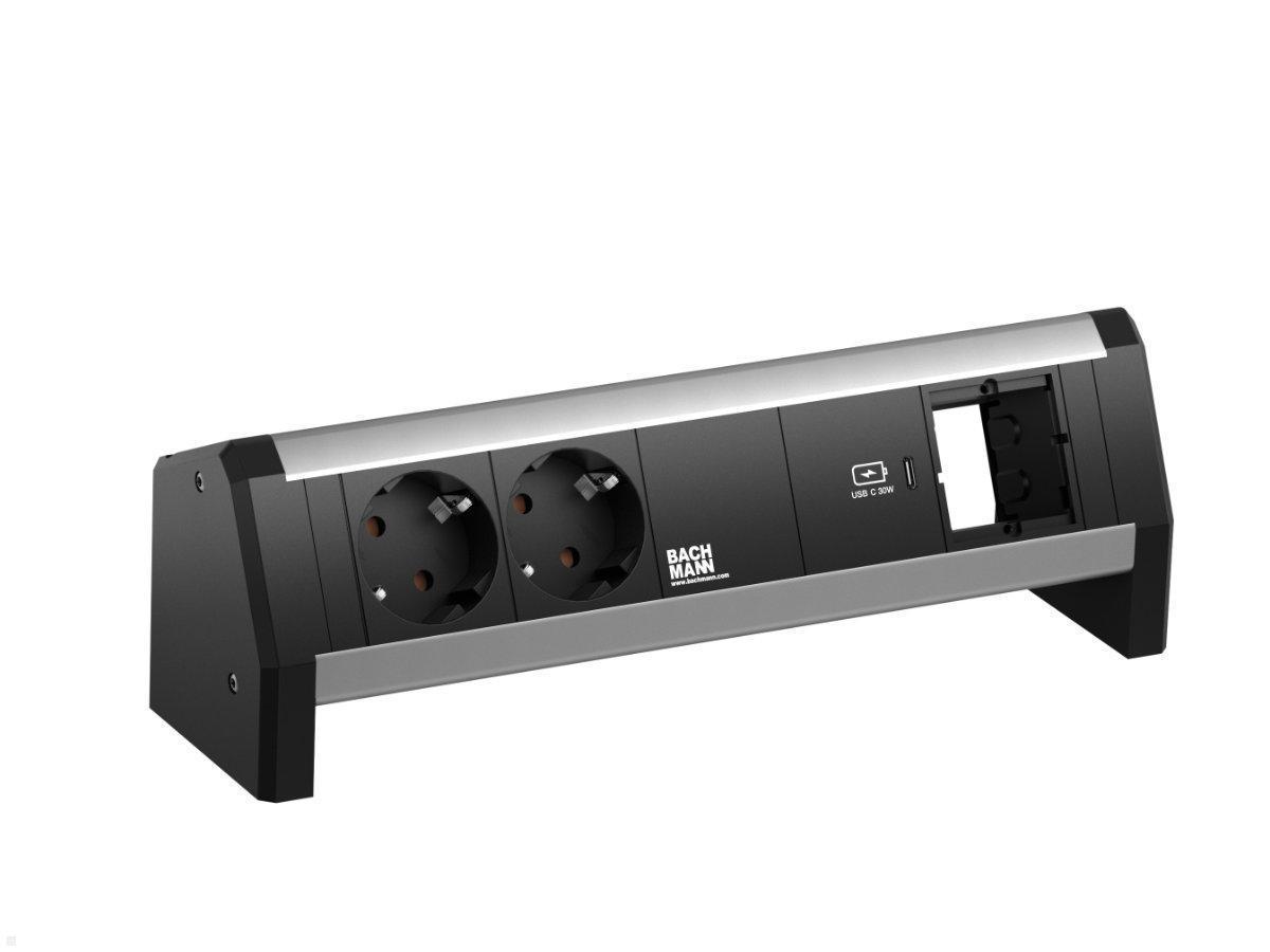 Bachmann DESK 1, 2x Steckdose, 1 USB C Charger 30W, 1 CM (902.0815) Bachmann DESK 1, 2x Steckdose, 1 USB C Charger 30W, 1 CM (902.0815)