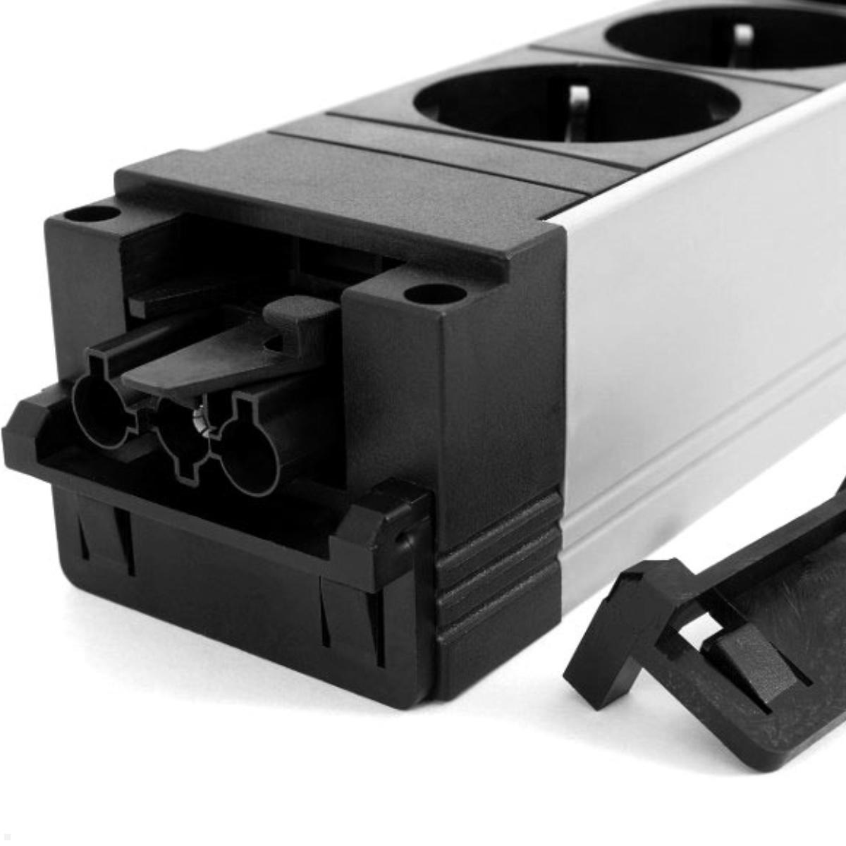 Bachmann STEP ALU 2x Steckdose 1x Custom Modul (906.09528), GST18