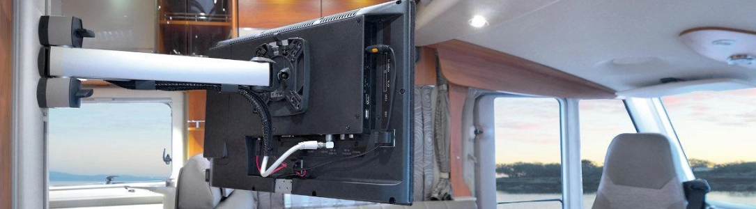 Monitorhalterung für Wohnmobil, TV Halterung Wohnwagen