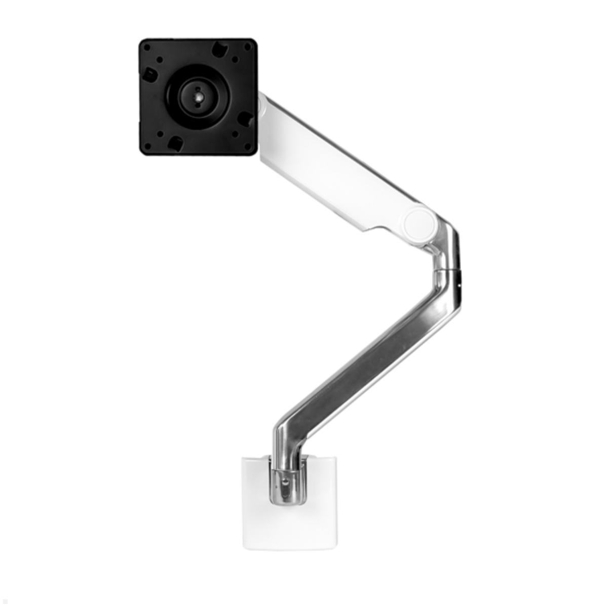 Humanscale M2.1 Laptop Wandhalterung mit Schwenkarm schräg, weiß, Vorderseite Humanscale M2.1 Laptop Wandhalterung mit Schwenkarm schräg, weiß, Vorderseite