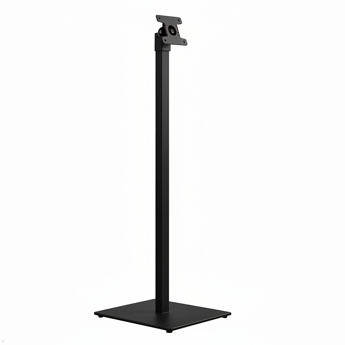 TabLines TBS019 Tablet Bodenständer mit VESA Halterung neigbar, eckig, schwarz