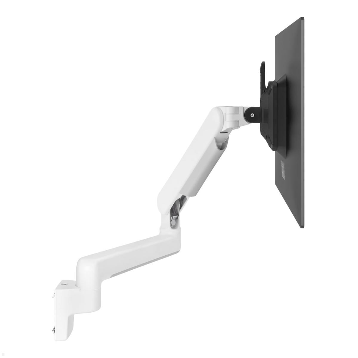Dataflex Viewprime plus schwenkbare Monitorhalterung für Systemschiene, weiß, Schwenkarm