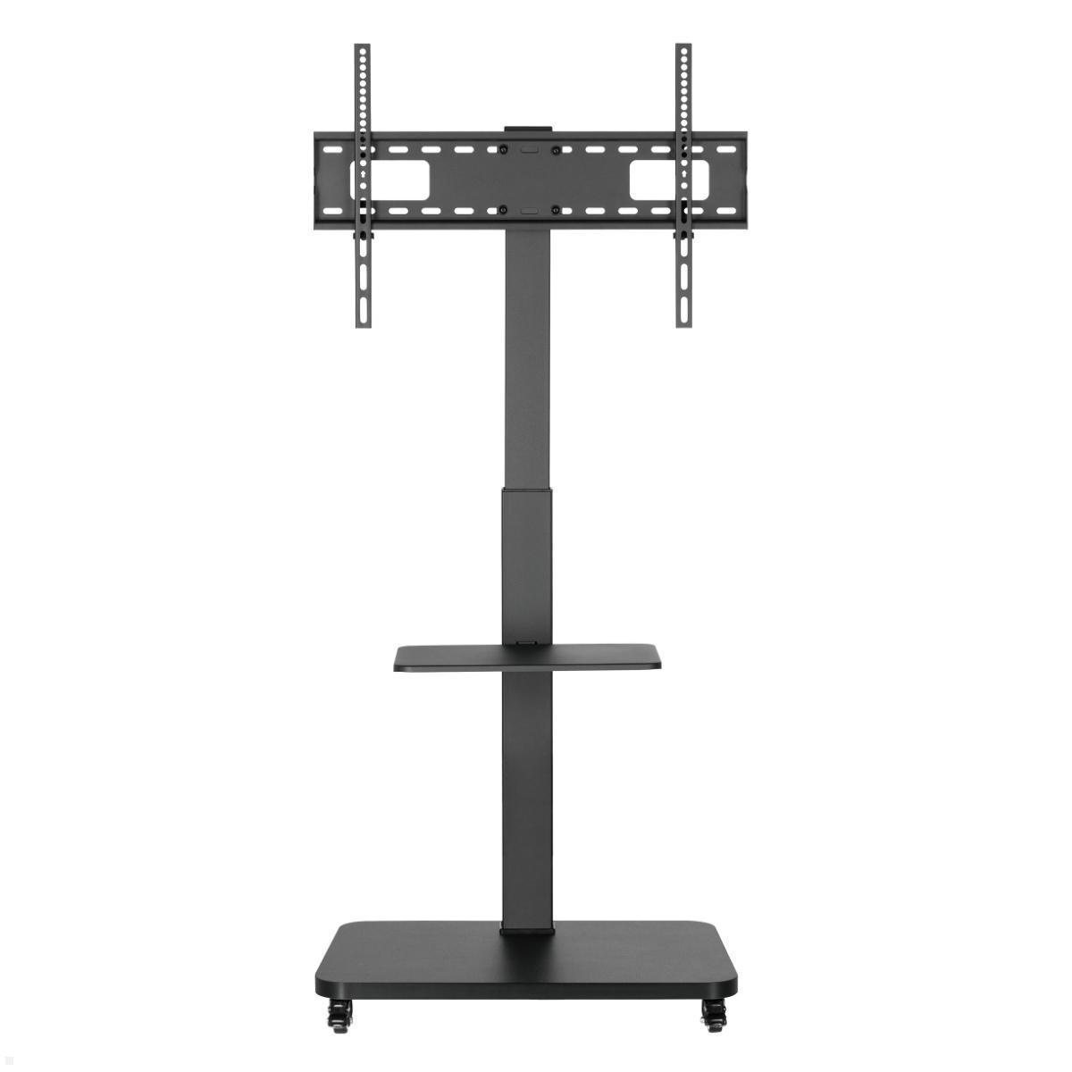 MonLines MBS011B TV Ständer auf Rollen mit Ablage bis 75 Zoll, schwarz Ansicht MonLines MBS011B TV Ständer auf Rollen mit Ablage bis 75 Zoll, schwarz Ansicht