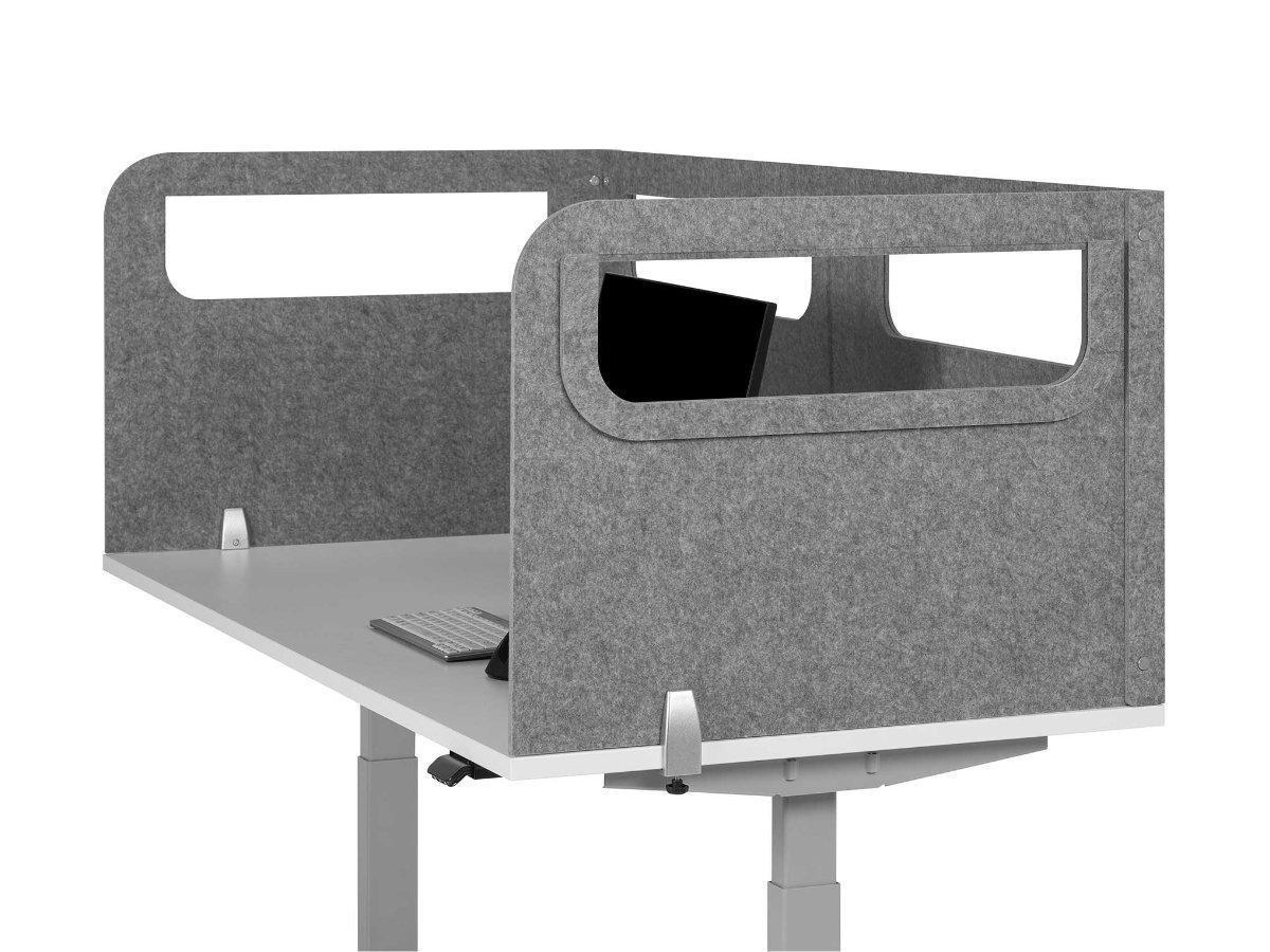 BakkerElkhuizen BE Safety Screen BNESSUALGY160D80 U-Form Fenster L, Seitenansicht BakkerElkhuizen BE Safety Screen BNESSUALGY160D80 U-Form Fenster L, Seitenansicht