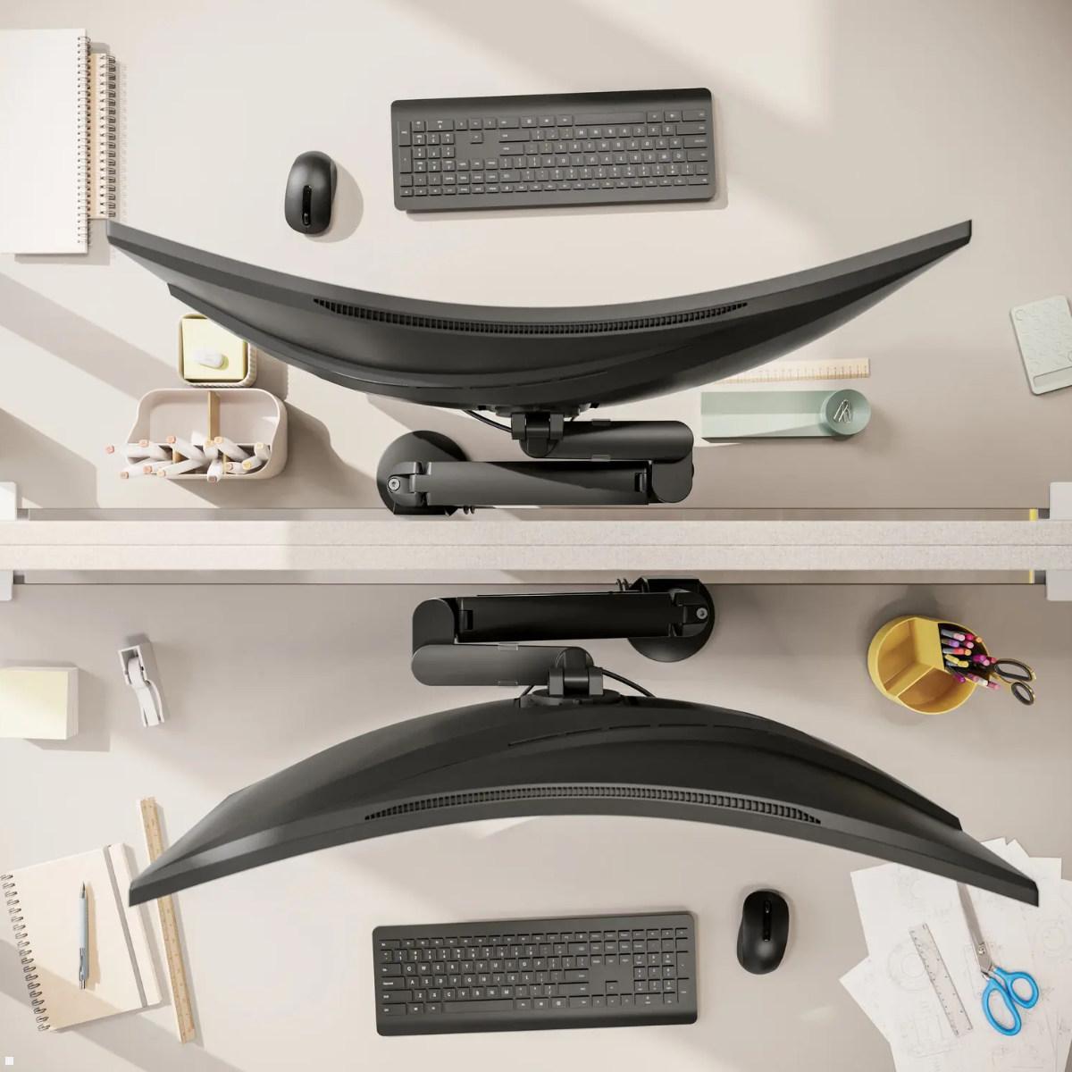 Novus Clu Plus Monitor Tischhalterung bis 50 Zoll (991+3118+000), schwarz, Tischhalterung bis 50 Zoll