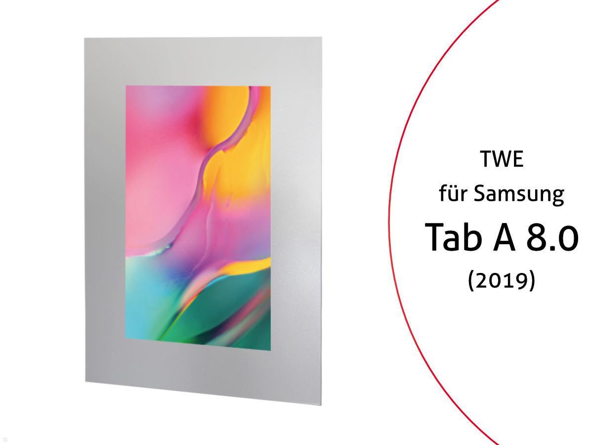 Samsung Galaxy Tab A 8.0 Tablet Einbaurahmen in silber Samsung Galaxy Tab A 8.0 Tablet Einbaurahmen in silber