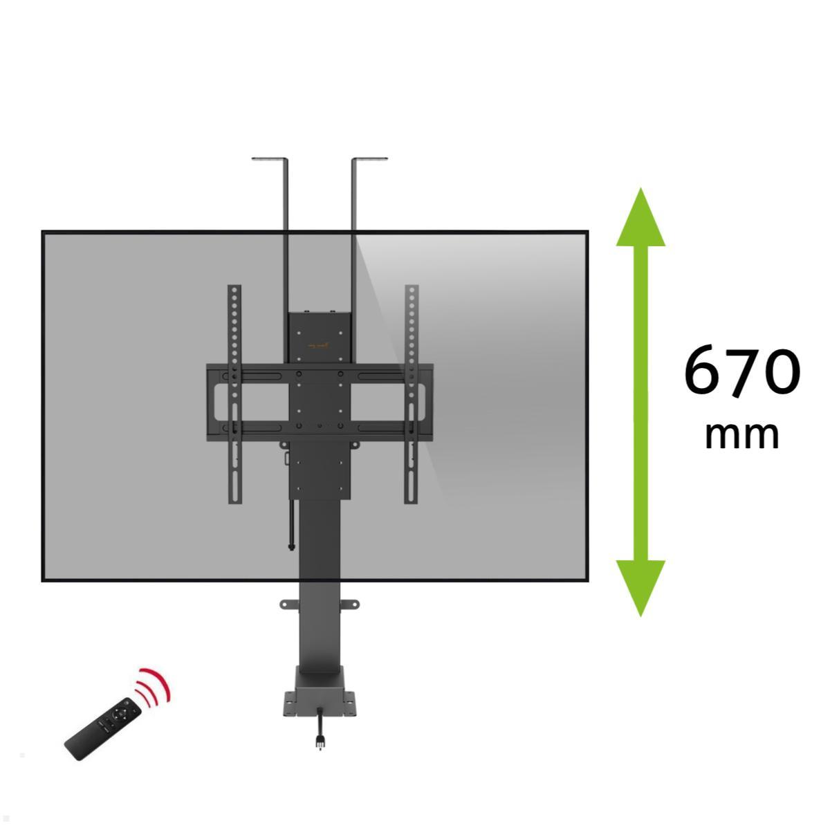 MonLines MLS036B Einbau TV Lift 32-48 Zoll, 670 mm Hub, schwarz MonLines MLS036B Einbau TV Lift 32-48 Zoll, 670 mm Hub, schwarz