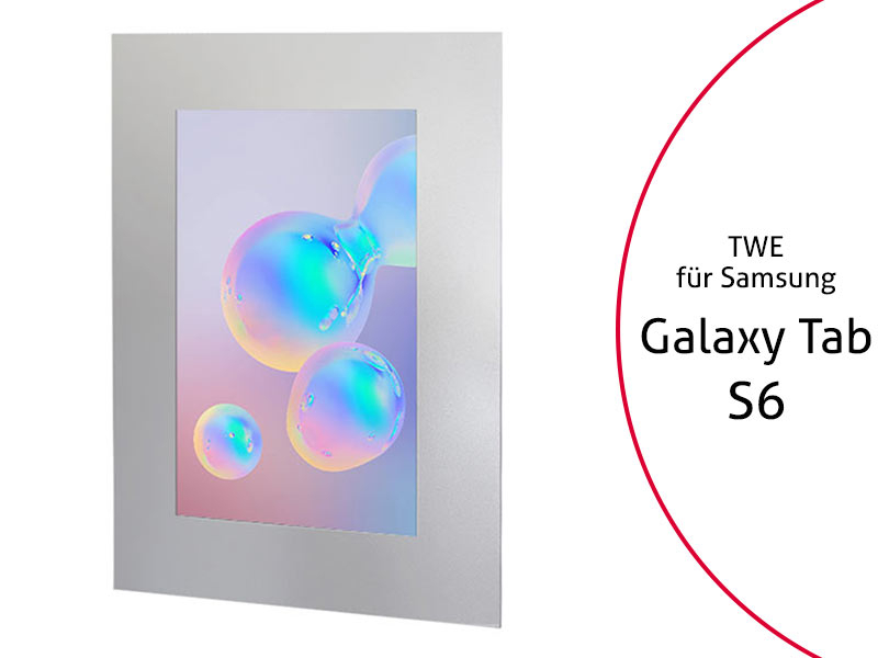 TabLines TWE083S Tablet Wandeinbau für Samsung Tab S6, silber TabLines TWE083S Tablet Wandeinbau für Samsung Tab S6, silber
