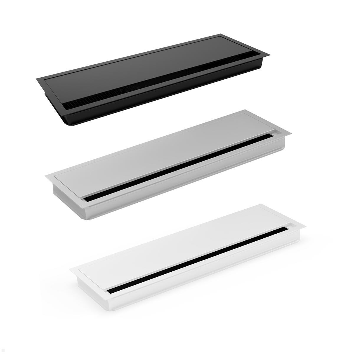 TecLines TKD006W Kabeldurchführung 100x240 mm mit Soft Close, weiß Variationen TecLines TKD006W Kabeldurchführung 100x240 mm mit Soft Close, weiß Variationen