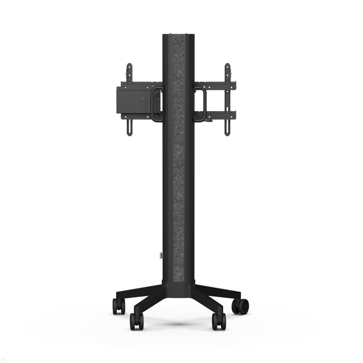 SMS EVER65 mobiler elektrischer Monitorständer 75 Zoll, Rückansicht