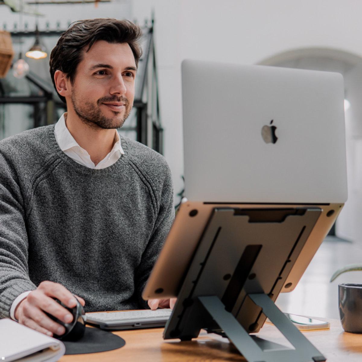 BakkerElkhuizen Laptopständer / Tabletständer Ergo-Q Hybrid Pro (BNEQHPDG) Anwendung Homeoffice BakkerElkhuizen Laptopständer / Tabletständer Ergo-Q Hybrid Pro (BNEQHPDG) Anwendung Homeoffice