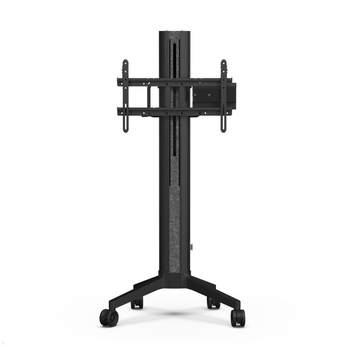 SMS EVER65 mobiler elektrischer Monitorständer 75 Zoll, Frontansicht