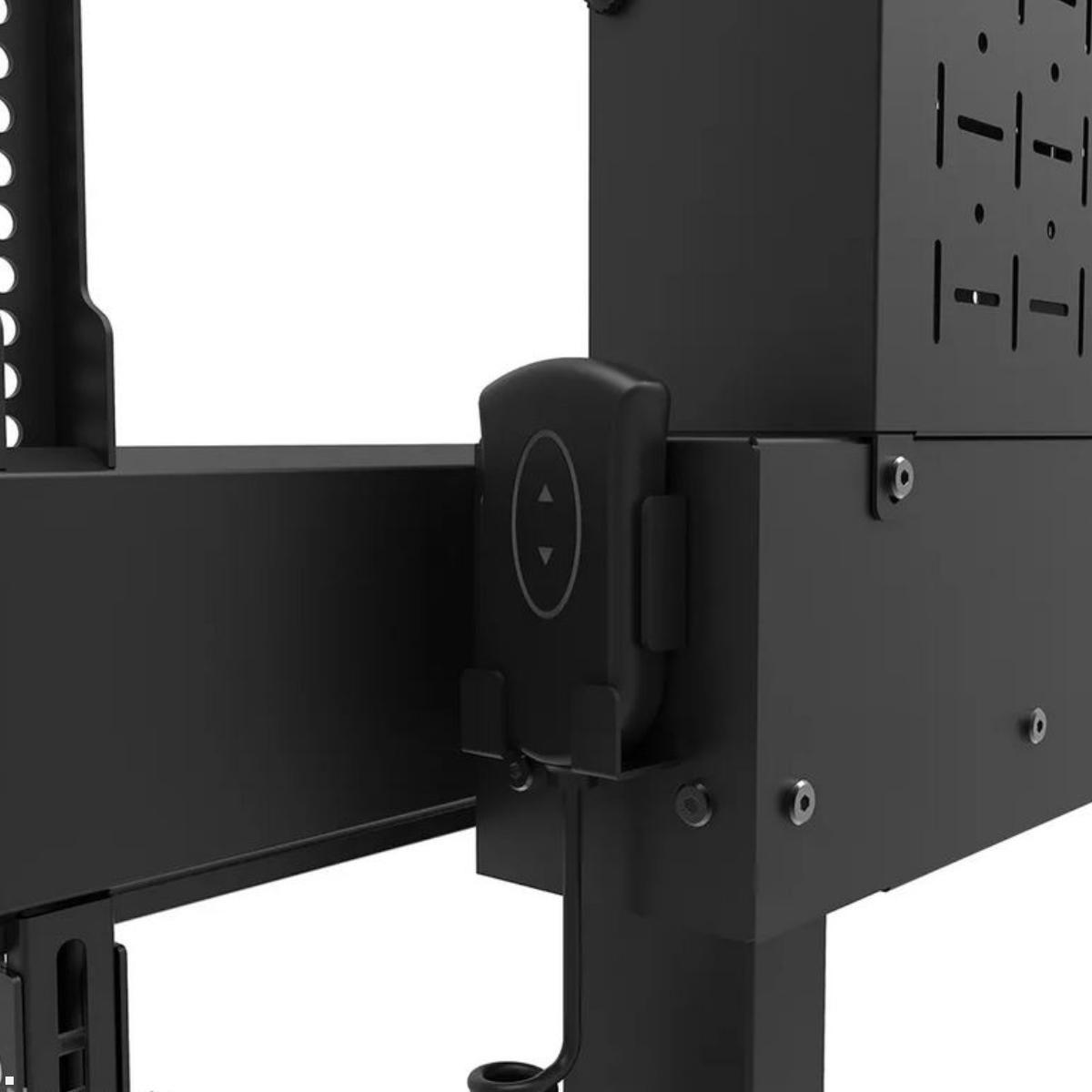 Neomounts WL55-875BL1 elektrischer TV Boden Wandhalter bis 100 Zoll, schwarz Detailansicht Neomounts WL55-875BL1 elektrischer TV Boden Wandhalter bis 100 Zoll, schwarz Detailansicht