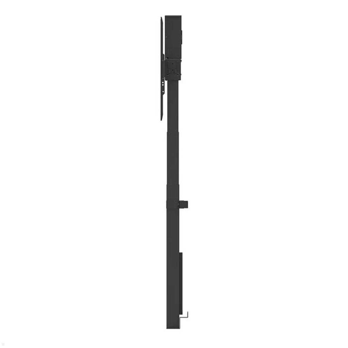 Neomounts WL55-875BL1 elektrischer TV Boden Wandhalter bis 100 Zoll, schwarz Seitenansicht Neomounts WL55-875BL1 elektrischer TV Boden Wandhalter bis 100 Zoll, schwarz Seitenansicht