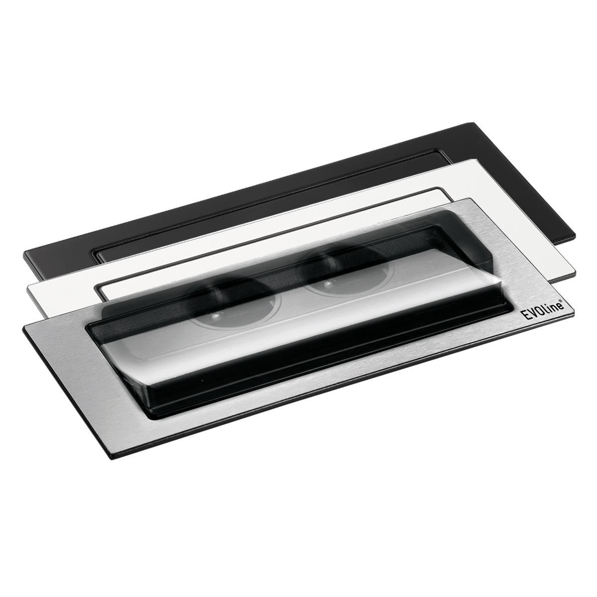 EVOLine BackFlip Cuisine 2x Steckdose mit USB-C Charger, Farbauswahl