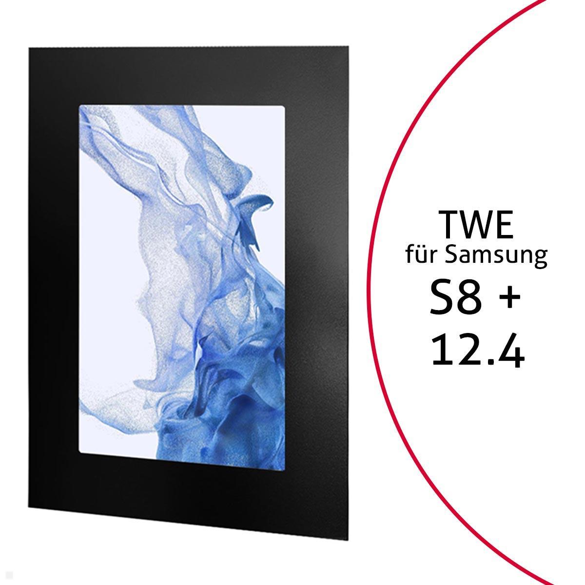 TabLines TWE105B Tablet Wandeinbau für Samsung Tab S8+ 12.4, schwarz TabLines TWE105B Tablet Wandeinbau für Samsung Tab S8+ 12.4, schwarz