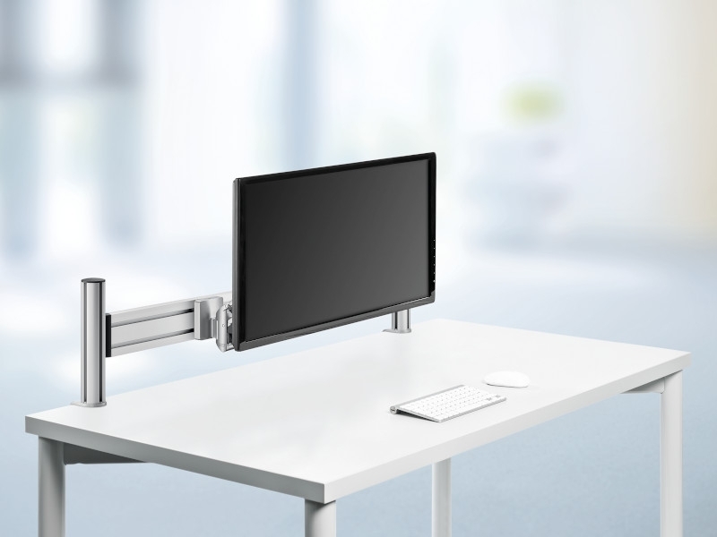 Novus Clu SlatWall Monitorhalterung schwenkbar, weiß (990+1071+000) Schreibtisch Organisation Novus Clu SlatWall Monitorhalterung schwenkbar, weiß (990+1071+000) Schreibtisch Organisation