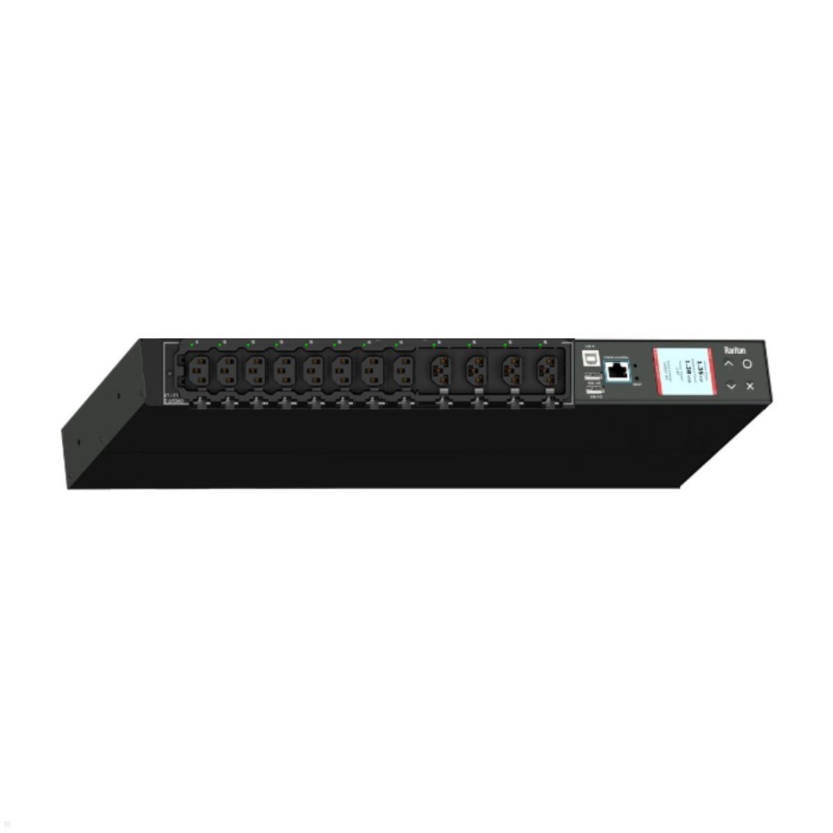 Legrand Raritan iX Rack-PDU 1U mit 8xC13 / 4xHDOT Cx, 1-phasig 100-240V 20A, Outlet Metered (PX4-4256CR-C8E8A0), Raritan iX Rack-PDU 1U